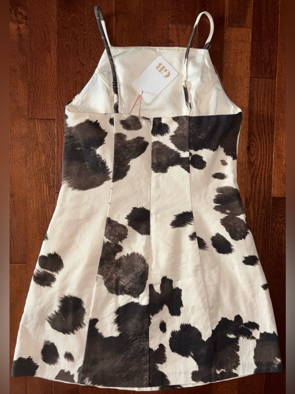 GB Gianni Bini Animal Print Cow Mini Dress Small NWT - Picture 3 of 6